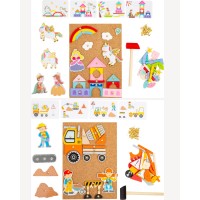 Gioco creativo in legno – Cantiere o mondo magico degli unicorni