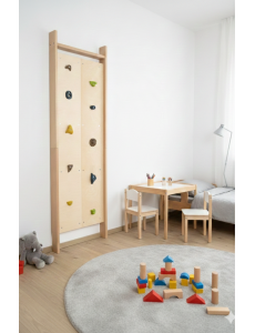 Climboo – struttura in legno con prese da arrampicata